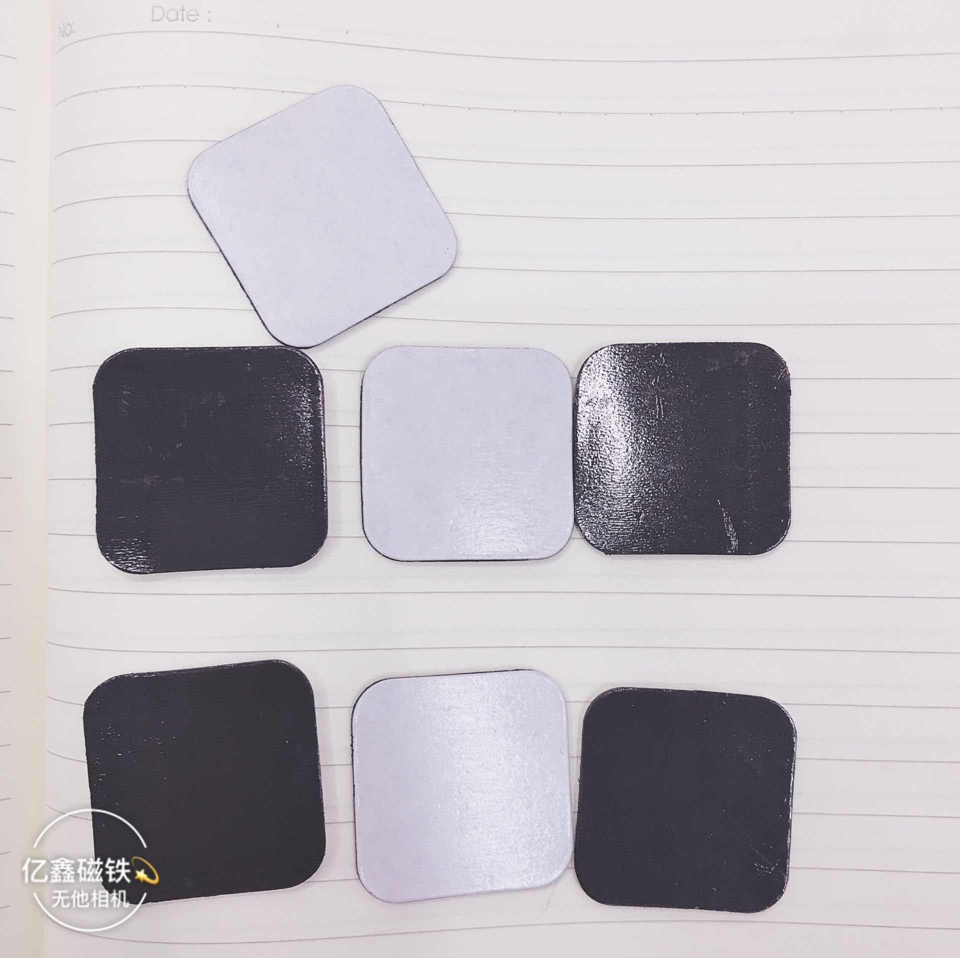 厂家直销 塑磁橡胶磁贴 冰箱磁贴 方形DY冰箱贴 33*33*1.5+胶
