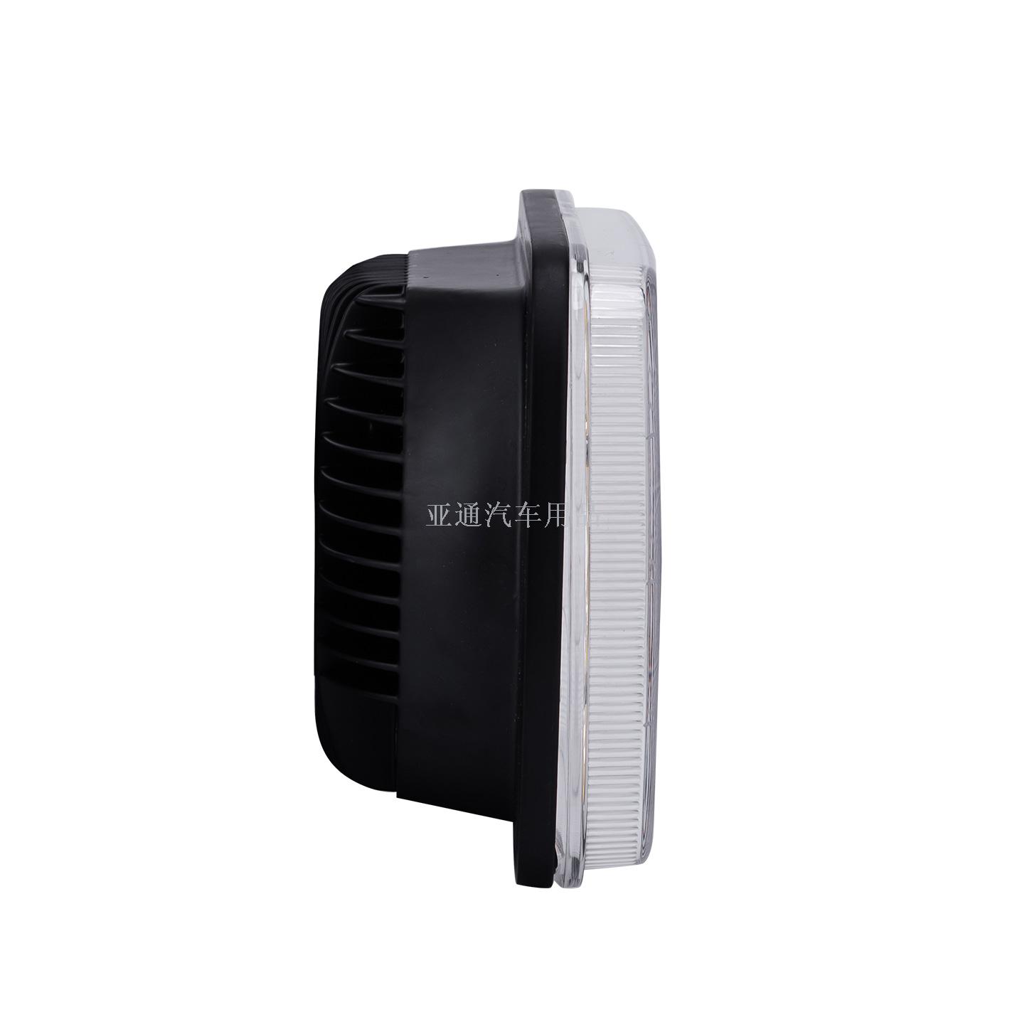 批发外贸超亮摩托车前灯7寸高低灯宽压12V-65V照明灯LED灯细节图