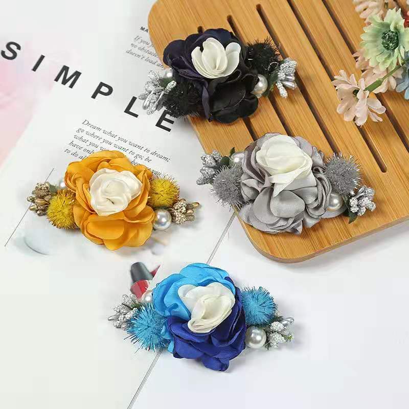 Factory Direct Sales Diy Clothing Accessories Shoes Flower Fabric Korean Corsage Children's Hair Accessories Handmade Flower Wholesale