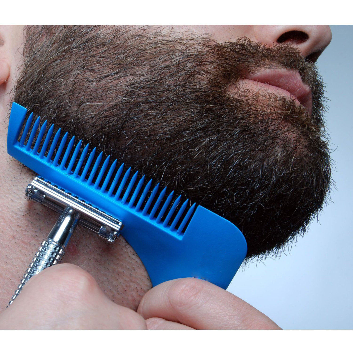 Cross-border e-commerce for Beard styling template comb Beard shapingTool No. 1 beard comb thumbnail