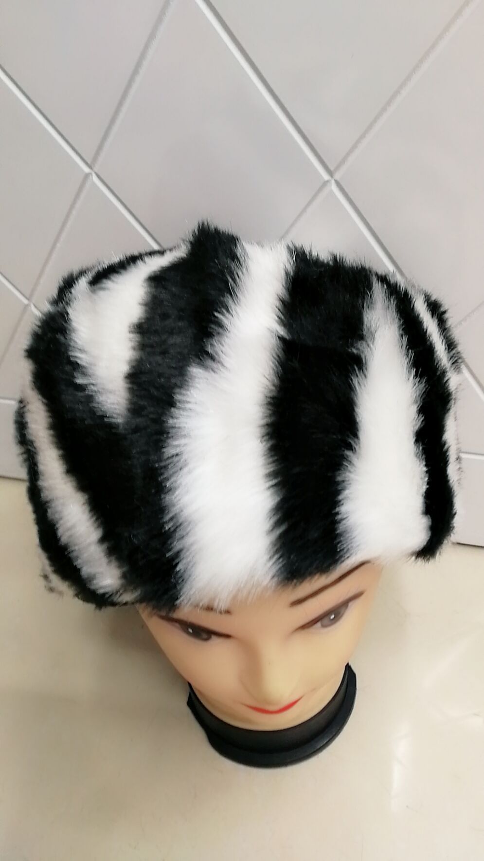 Imitation Rabbit Hair Warm Original Hat Application Scenario