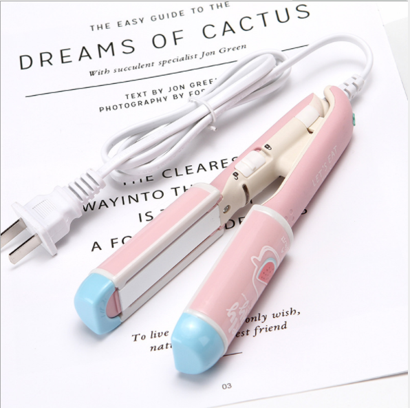 Mini hair straightener, curling iron for both straightening and curling, built-in air bangs curling iron, clipper for women Specification image