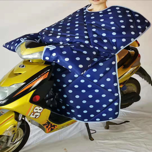 电动车挡风被冬季加绒加厚电瓶车挡风罩冬天防寒防晒罩防水