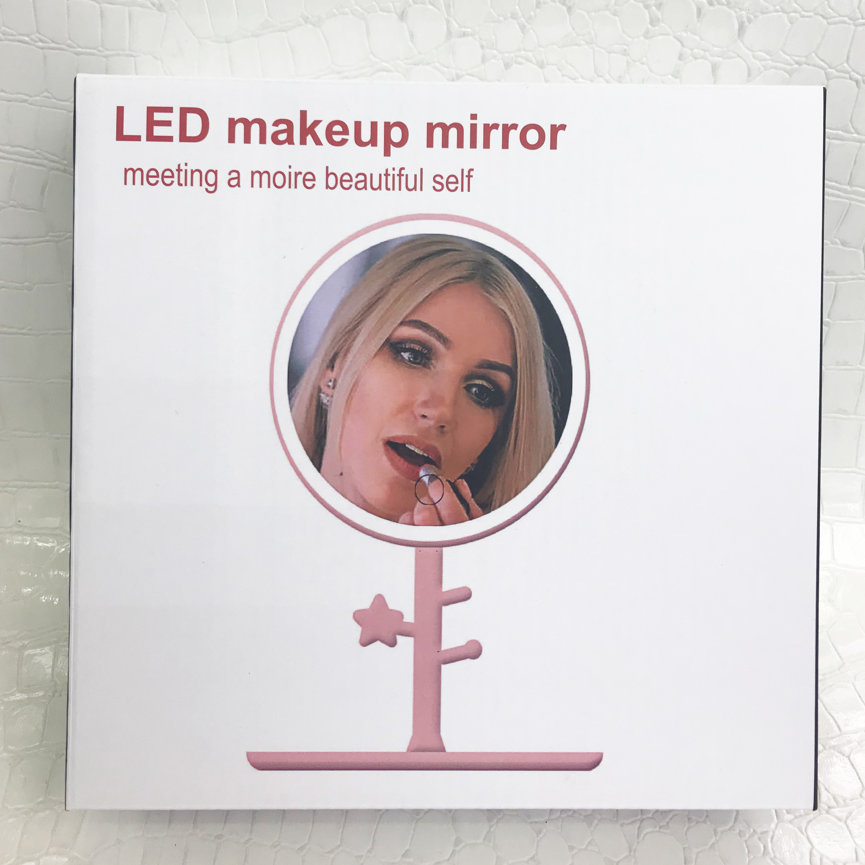 led desktop light, table light, girls' makeup mirror, bedroom, student dormitory, dressing mirror details Picture
