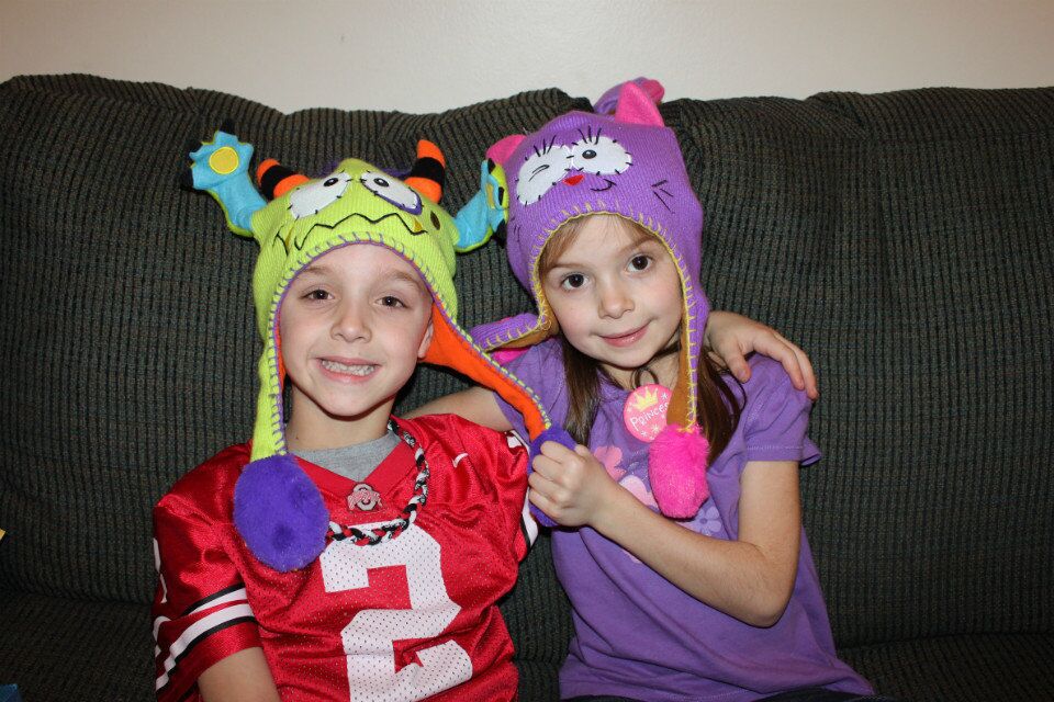 Children's airbag hat, warm and practical flipeez hat, inflatable hat, knitted airbag hat for balls details Picture