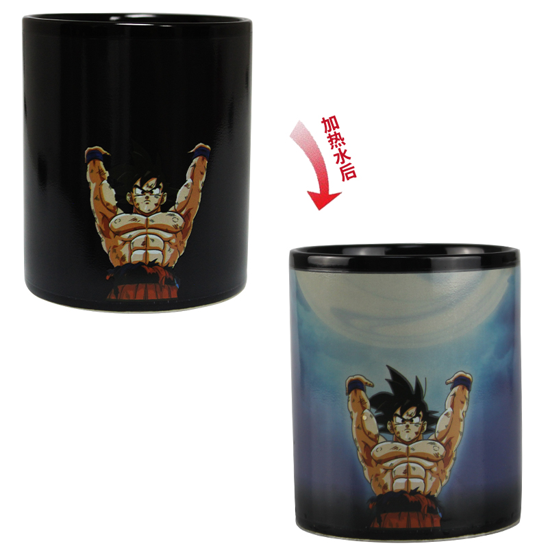 Douyin's Dragon Ball color-changing cups, heat-changing ceramic mugs, coffee cups, milk cups, birthday gifts details Picture