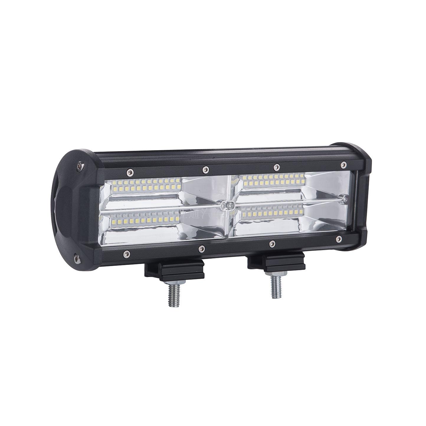 汽车LED长条灯三目款宽压LED工作灯越野车12V-65V2排48灯