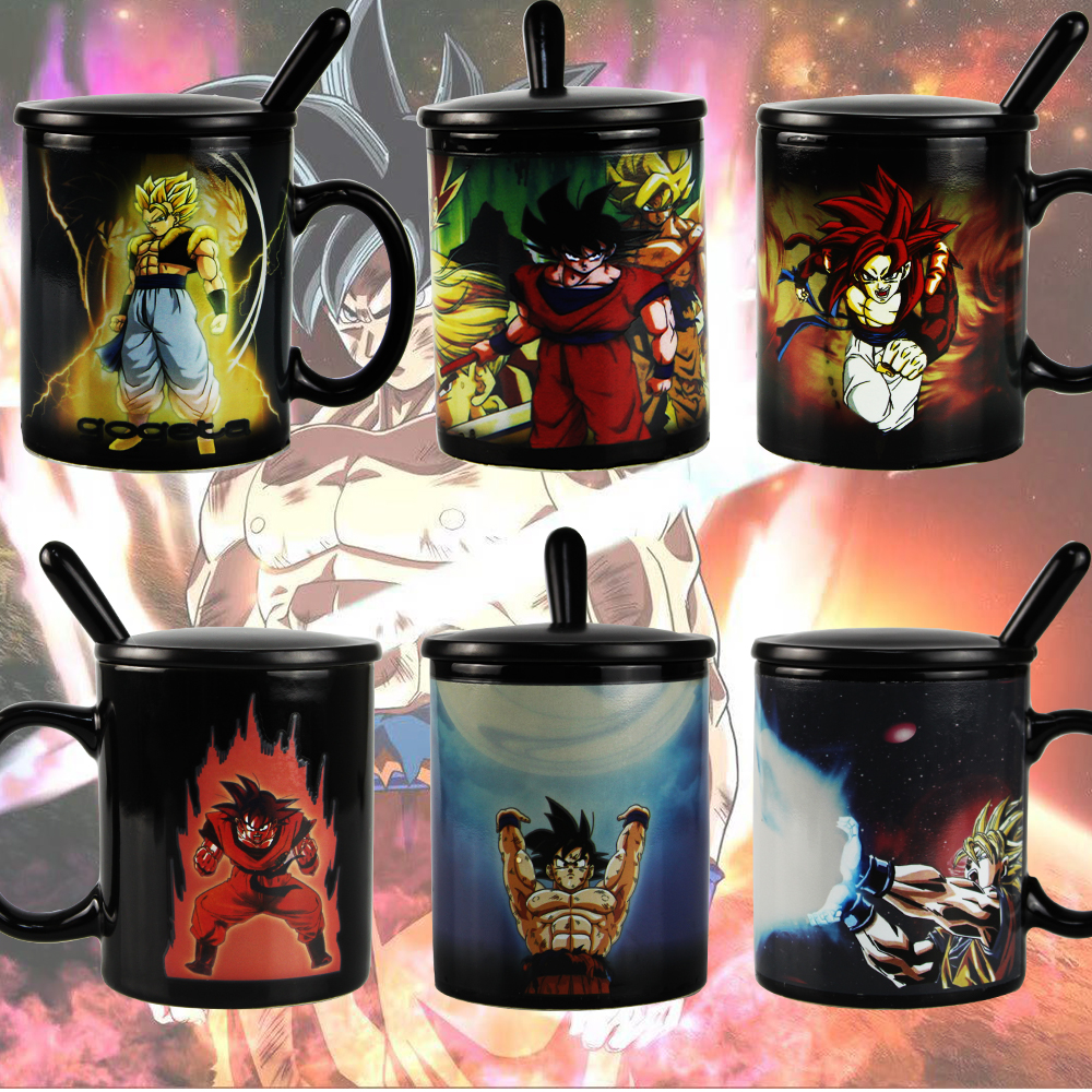 Douyin's Dragon Ball color-changing cups, heat-changing ceramic mugs, coffee cups, milk cups, birthday gifts
