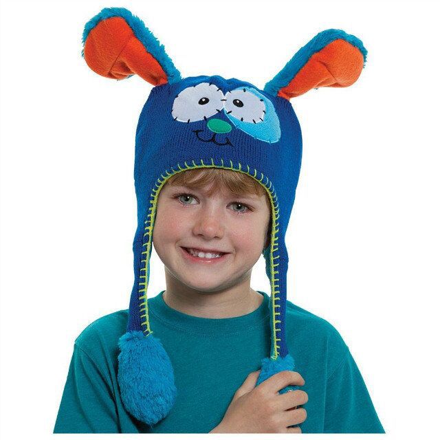 Children's air bag hat thermal practical flipeez hat inflatable ball knitted air bag hat