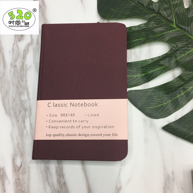 Notebook 520 Solid color small notebook Travel Notepad Hardcover hard case office notepad thumbnail