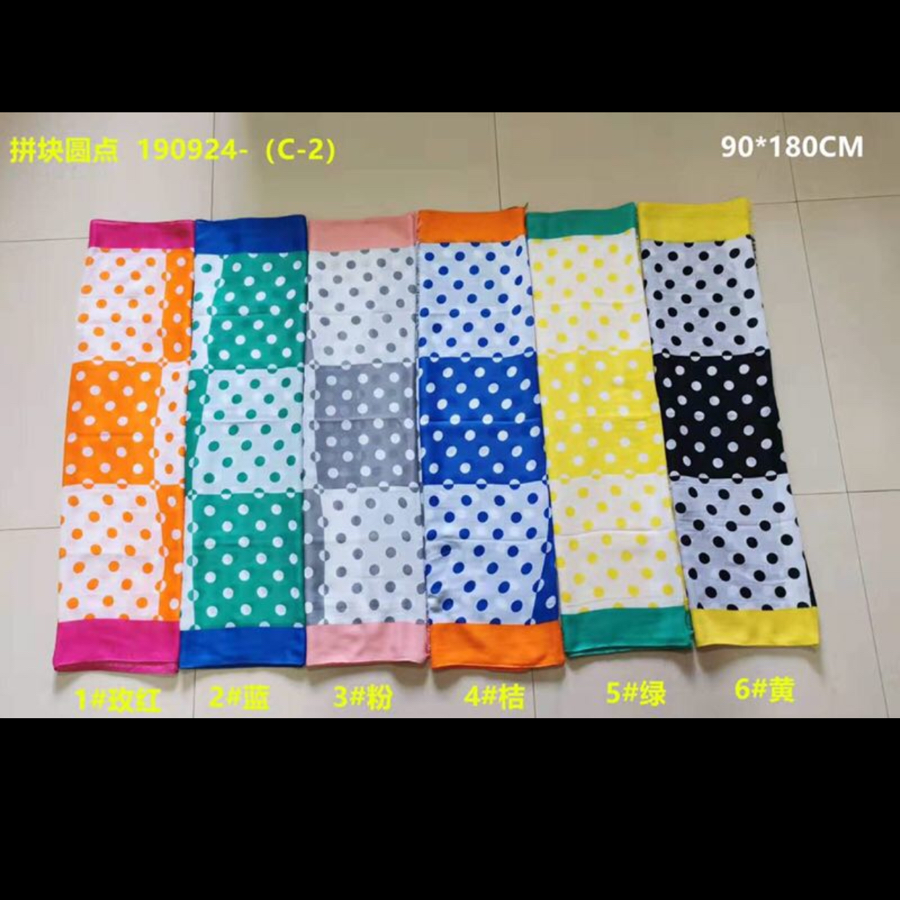 Spring And Summer Fashion Explosion Satin Satin Bright Color Scarf Shawl details Picture
