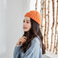 韩版日系学生针织帽纯色马海毛毛线帽子女秋冬保暖百搭可爱瓜皮帽产品图