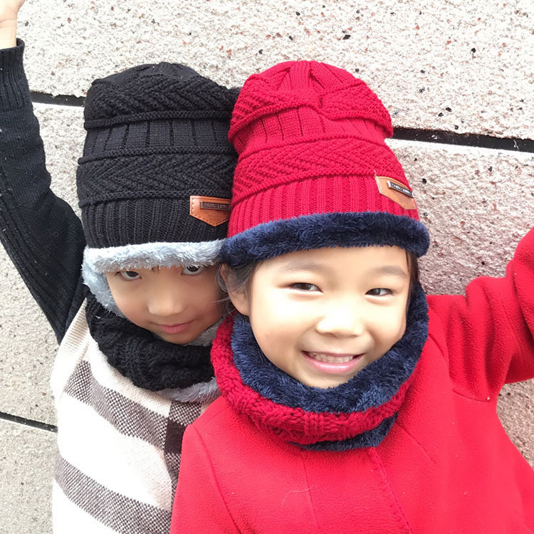 2019 autumn and winter new Korean version of children's caps for men and women general knitting warm woolen caps wholesale details Picture