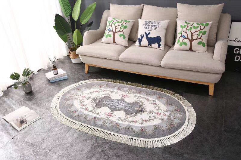 Turkey Fringe Carpet Foreign Trade Home Carpet 80X160 Cross-Border Carpet Tassel Carpet Item Picture