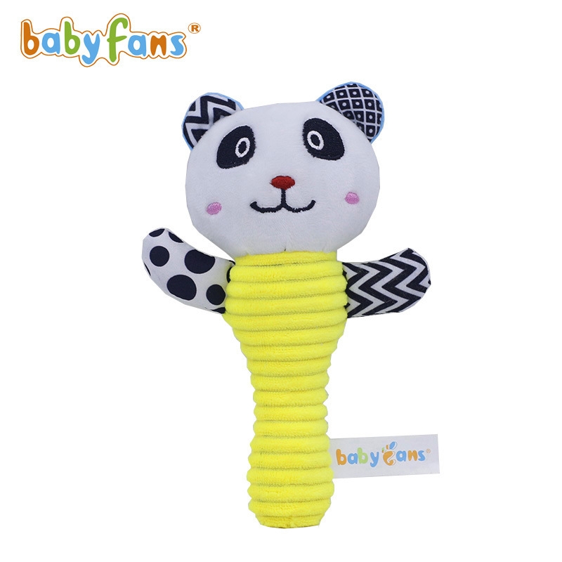 Babyfans Baby Puzzle Plush Toy Hand Stick Bb Soother Toy Application Scenario