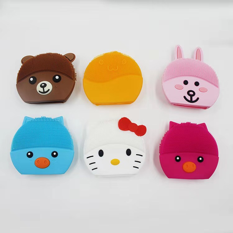 硅胶卡通洁面仪套 小猪洁面仪硅胶套 兔子型洁面仪 小熊洁面仪套