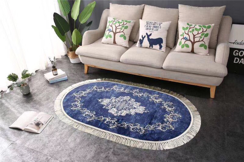 Turkey Fringe Carpet Foreign Trade Home Carpet 80X160 Cross-Border Carpet Tassel Carpet Specification drawing