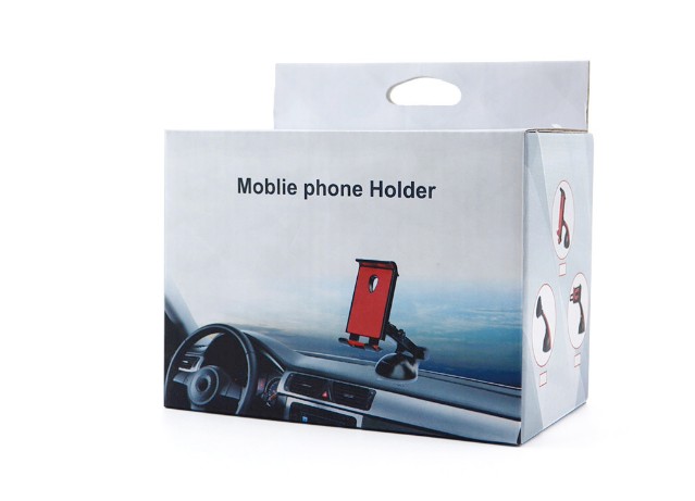 车载手机平板支架伸缩式硅胶吸盘导航支架白底实物图