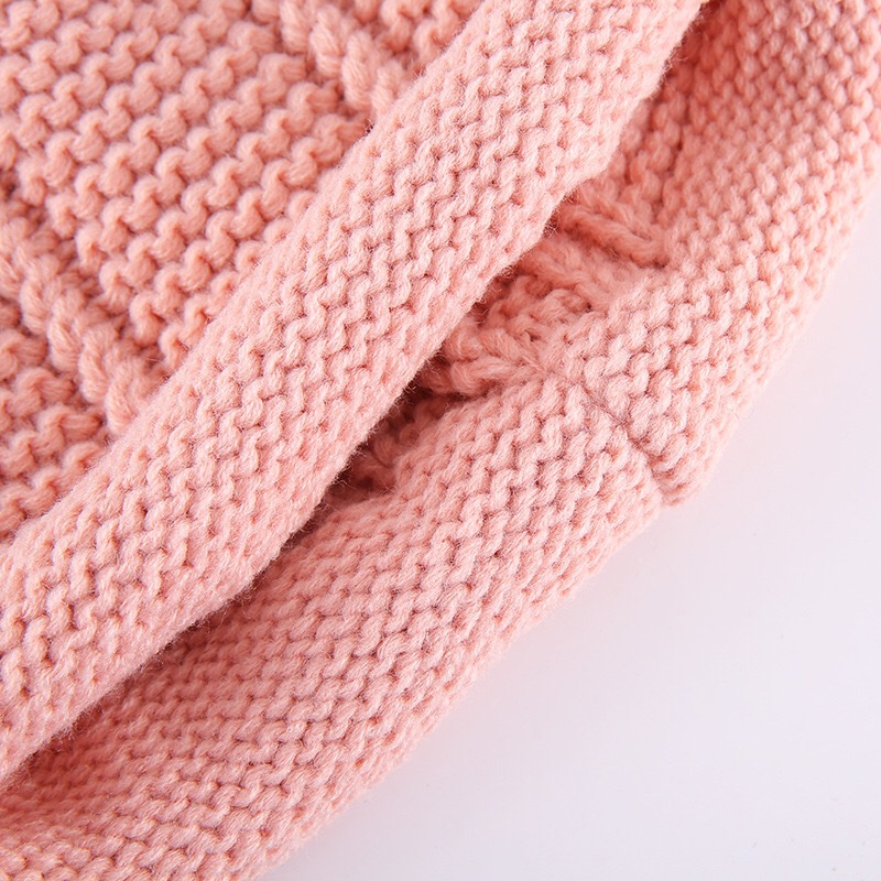 Adult Korean version of autumn and winter coarse wool knitted hat hand-crimped warm pacifier hat spot wholesale Specification drawing