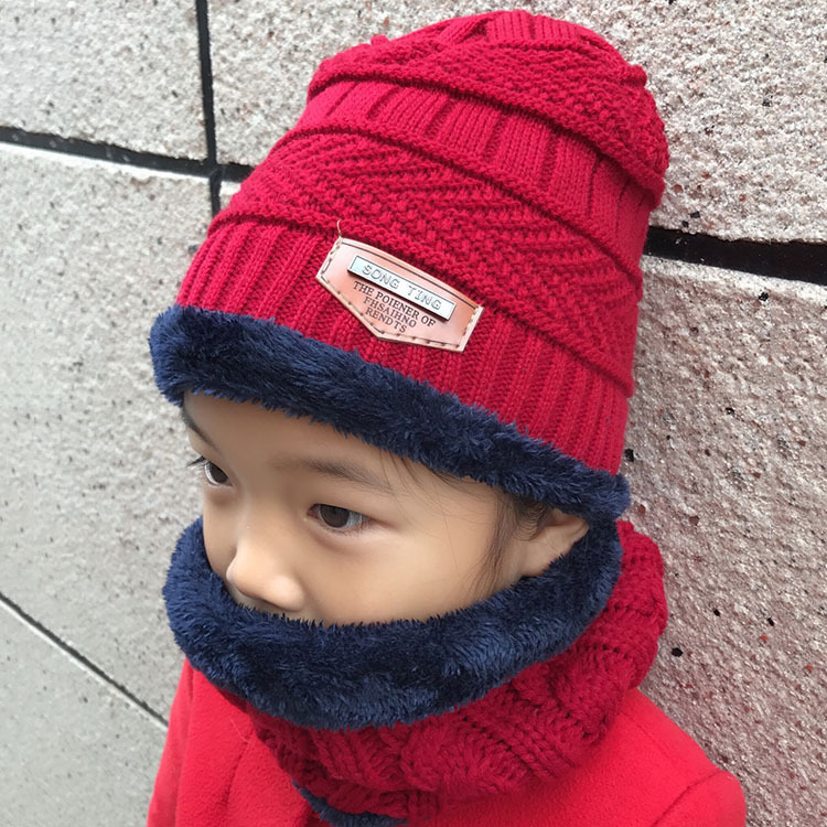 2019 autumn and winter new Korean version of children's caps for men and women general knitting warm woolen caps wholesale full figure