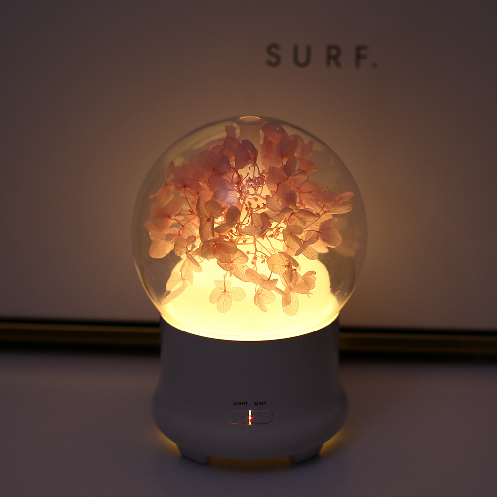 Creative everlasting flower aroma diffuser humidifier Birthday gift 100ml Seven-color direct filling essential oil aroma Diffuser gift customization Application Scenario