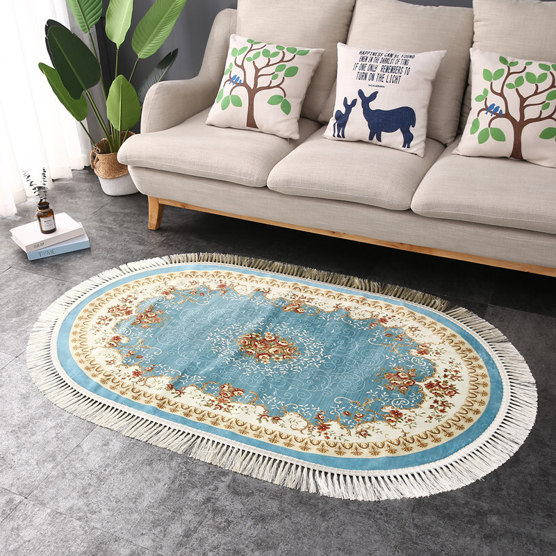 Turkey Fringe Carpet Foreign Trade Home Carpet 80X160 Cross-Border Carpet Tassel Carpet details Picture