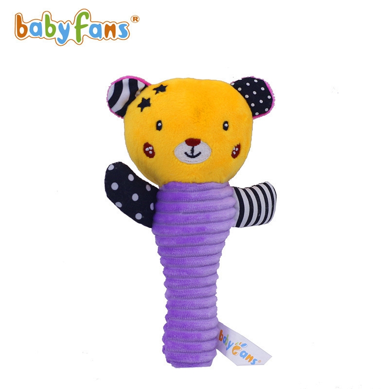 Babyfans Baby Puzzle Plush Toy Hand Stick Bb Soother Toy Item Picture