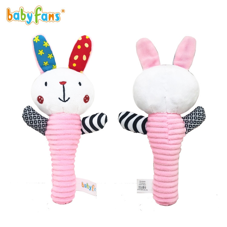 Babyfans Baby Puzzle Plush Toy Hand Stick Bb Soother Toy details Picture