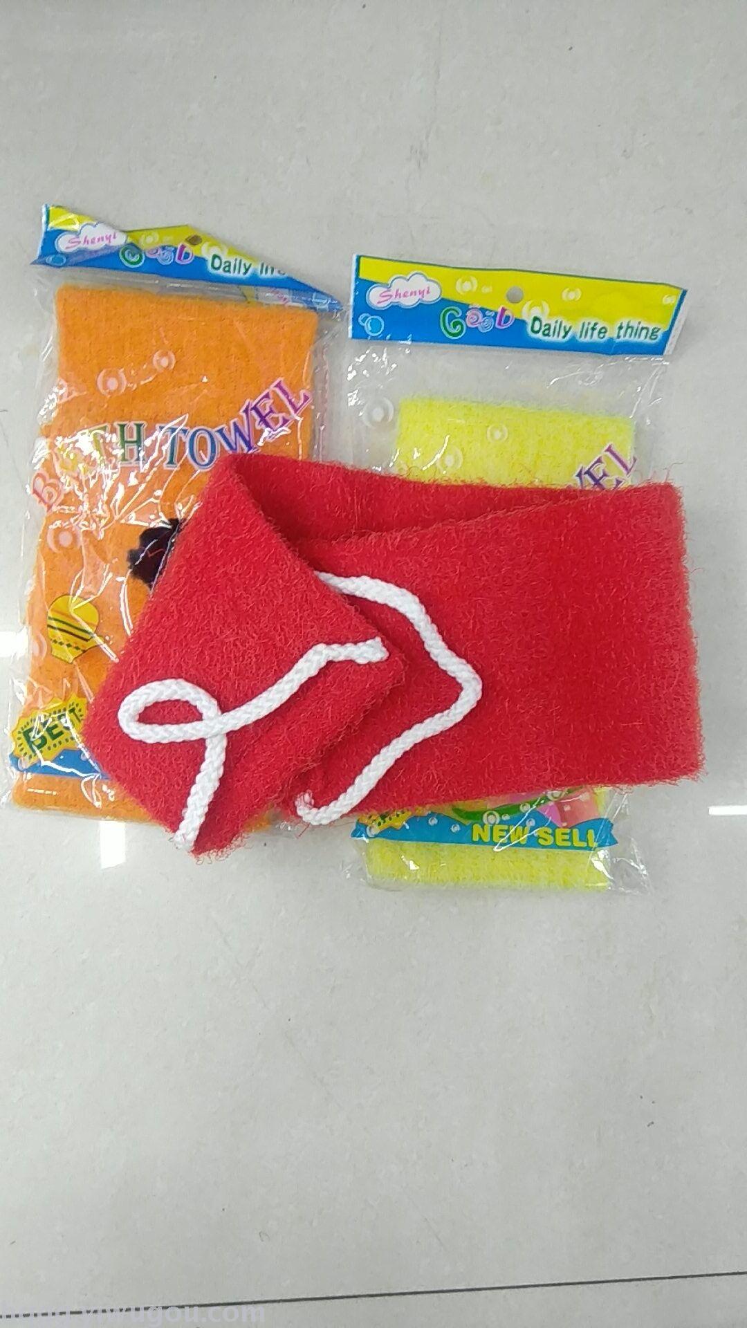 搓澡巾洗澡巾丙丝长条强力去角质搓背巾拉背条沐浴用品产品图