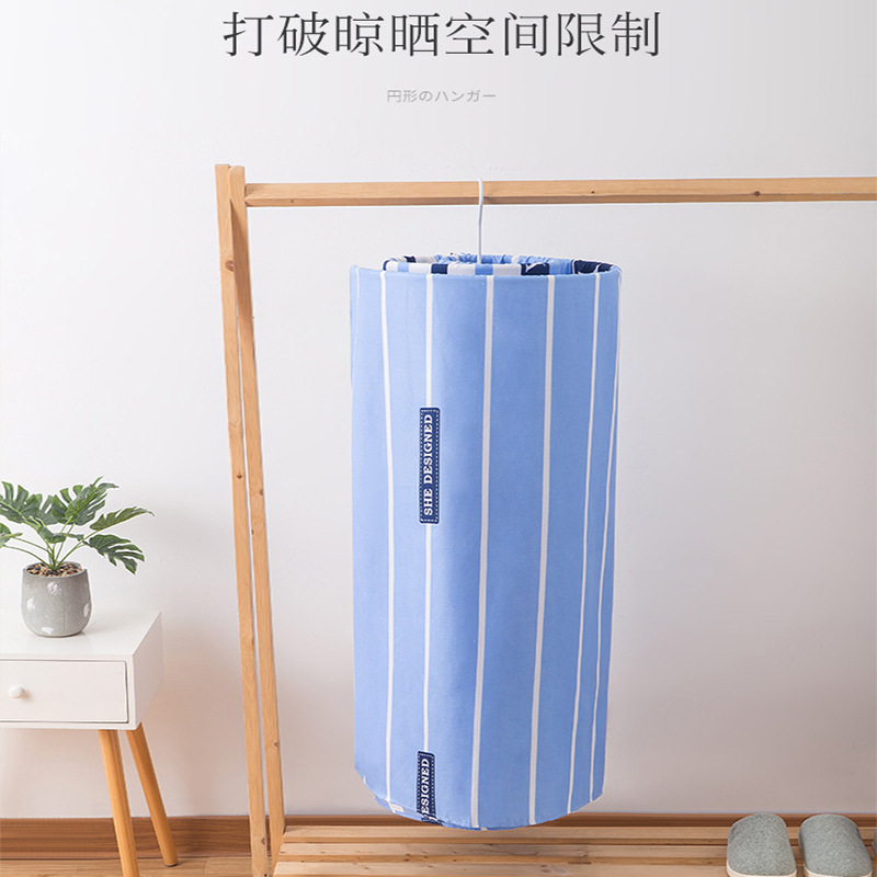 The spiral quilt drying tool, the circular clothes and quilt drying rack, the balcony quilt drying device, and the rotating douyin type are the same style Application Scenario