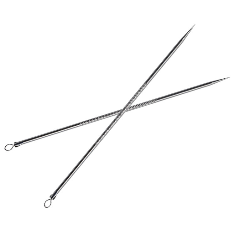 Double-headed stainless steel acne needle, pimple needle, acne stick, blackhead needle, single beauty needle Application Scenario