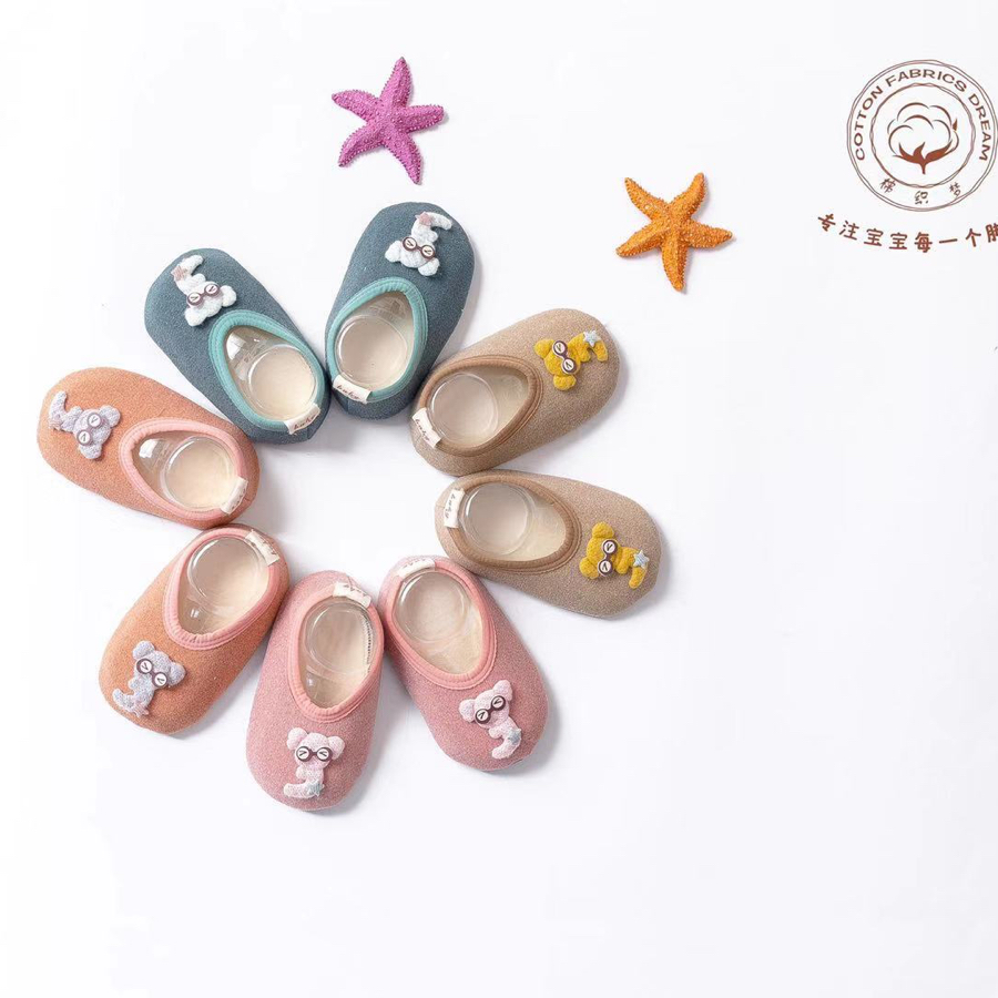 【 cotton weaving dream 】 children learn to walk shoes and socks do not drop feet fashion cute fashion baby thumbnail