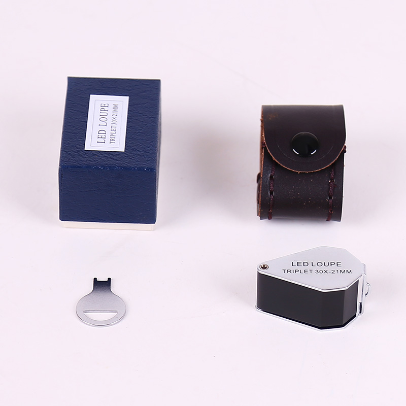 爆款30倍高清古玩字画钱币珠宝鉴定带LED灯验钞放大镜厂家批发产品图