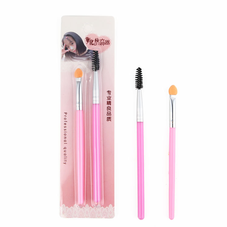 Makeup, eyelash curl, eyeshadow stick 2-piece set, eyebrow eyelash curl, spiral eyebrow brush, eyelash brush factory direct sales