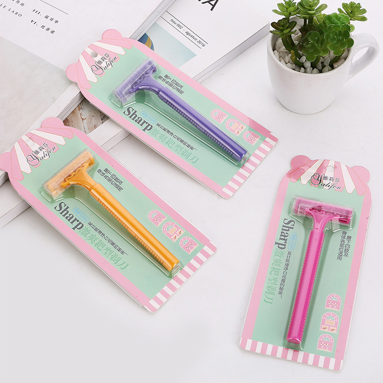 Colorful women's hair remover, hair scraper, hair knife, armpit hair and leg hair remover, women's hair remover, single set Application Scenario