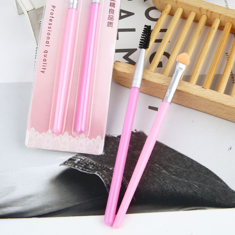 Makeup, eyelash curl, eyeshadow stick 2-piece set, eyebrow eyelash curl, spiral eyebrow brush, eyelash brush factory direct sales details Picture