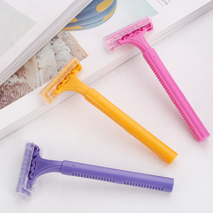 彩色女用剃毛器刮毛器刮毛刀剃腋毛腿毛脱毛器女士剃毛器单支装