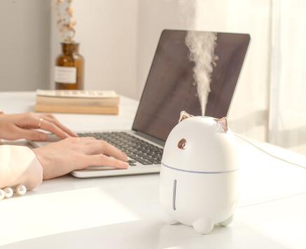 Mini Cute Pig humidifier, USB car desk, bedroom multi-functional humidifier, Water Replenisher, Humidifier details Picture