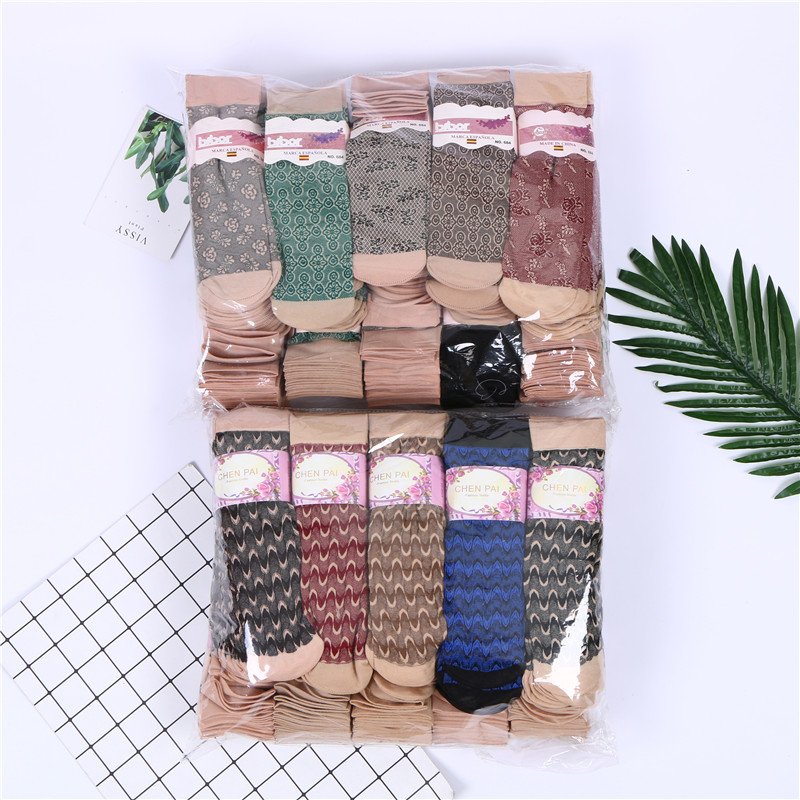 秋季女士加厚丝袜加厚棉袜子地板袜中筒袜