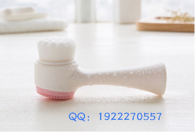 3D双面洗脸刷软毛硅胶洗脸仪家用手动洁面刷洗脸神器深层清洁毛孔细节图