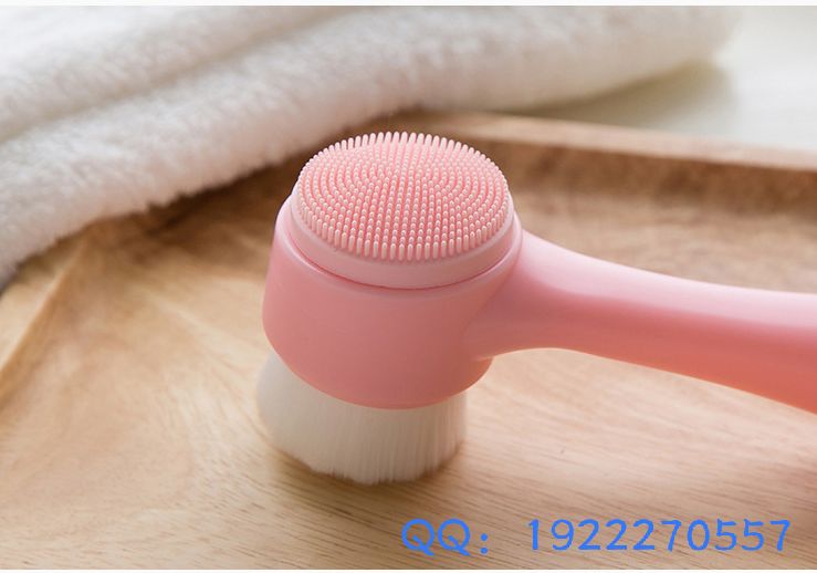 3D双面洗脸刷软毛硅胶洗脸仪家用手动洁面刷洗脸神器深层清洁毛孔
