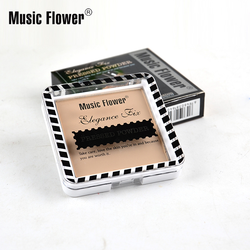 2019新款Music Flower防护遮瑕保湿控油干粉彩妆清透粉底M4065