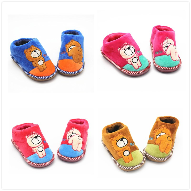 New children's cotton shoes, thickened and warm cartoon cotton slippers, casual home, indoor and outdoor cotton slippers manufacturer wholesale