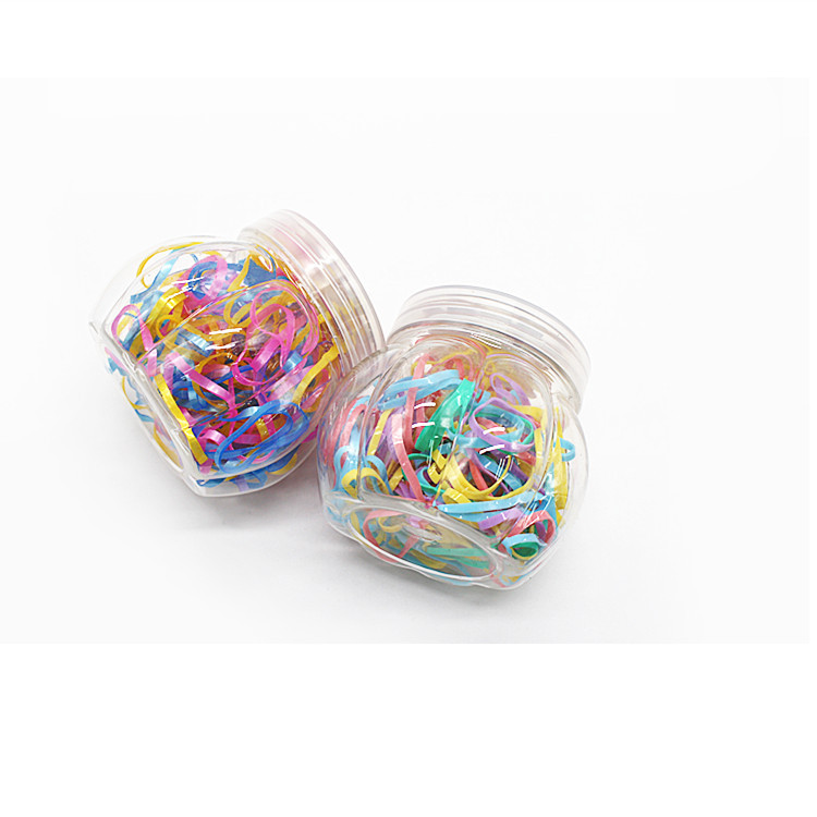 Factory direct sales of pumpkin bottles, disposable thickened rubber bands, children's candy colors, strong and unbreakable, 2-yuan store hot sales Specification image