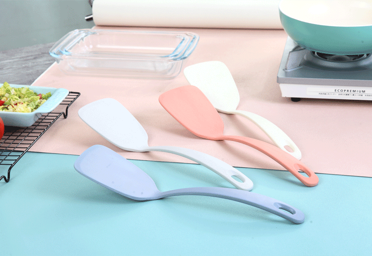 Bamboo fiber tableware Nordic color kitchen supplies environmental protection material spatula rice spatula simple household spatula spoons thumbnail