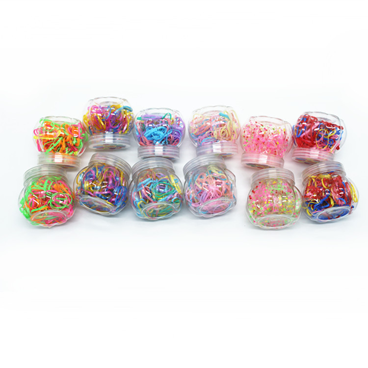 Factory direct sales of pumpkin bottles, disposable thickened rubber bands, children's candy colors, strong and unbreakable, 2-yuan store hot sales