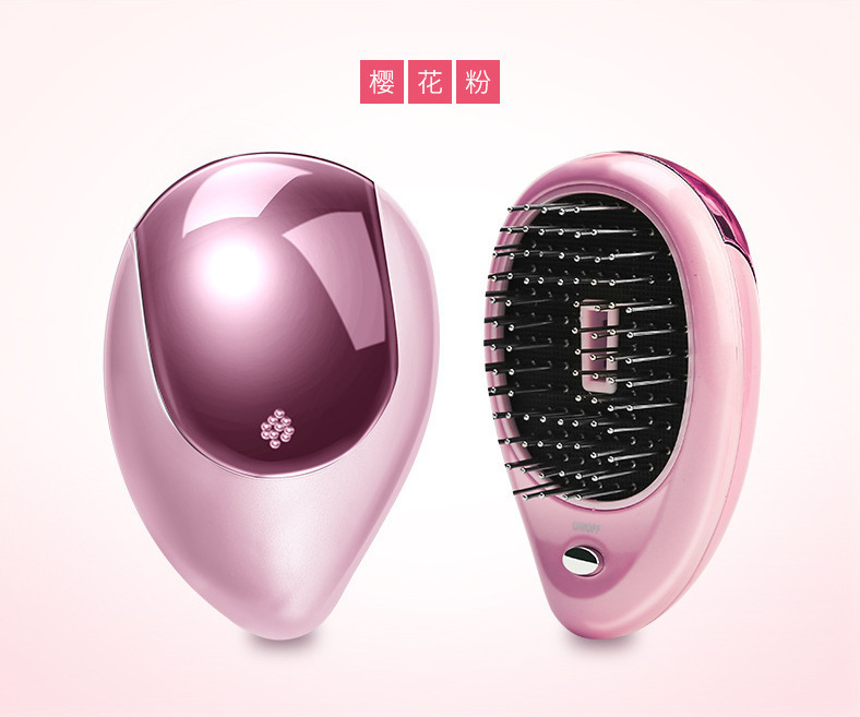 Factory direct sales OEM of the same type of electric sonic vibration magnetic massage comb and portable ion hair care comb as in Japan