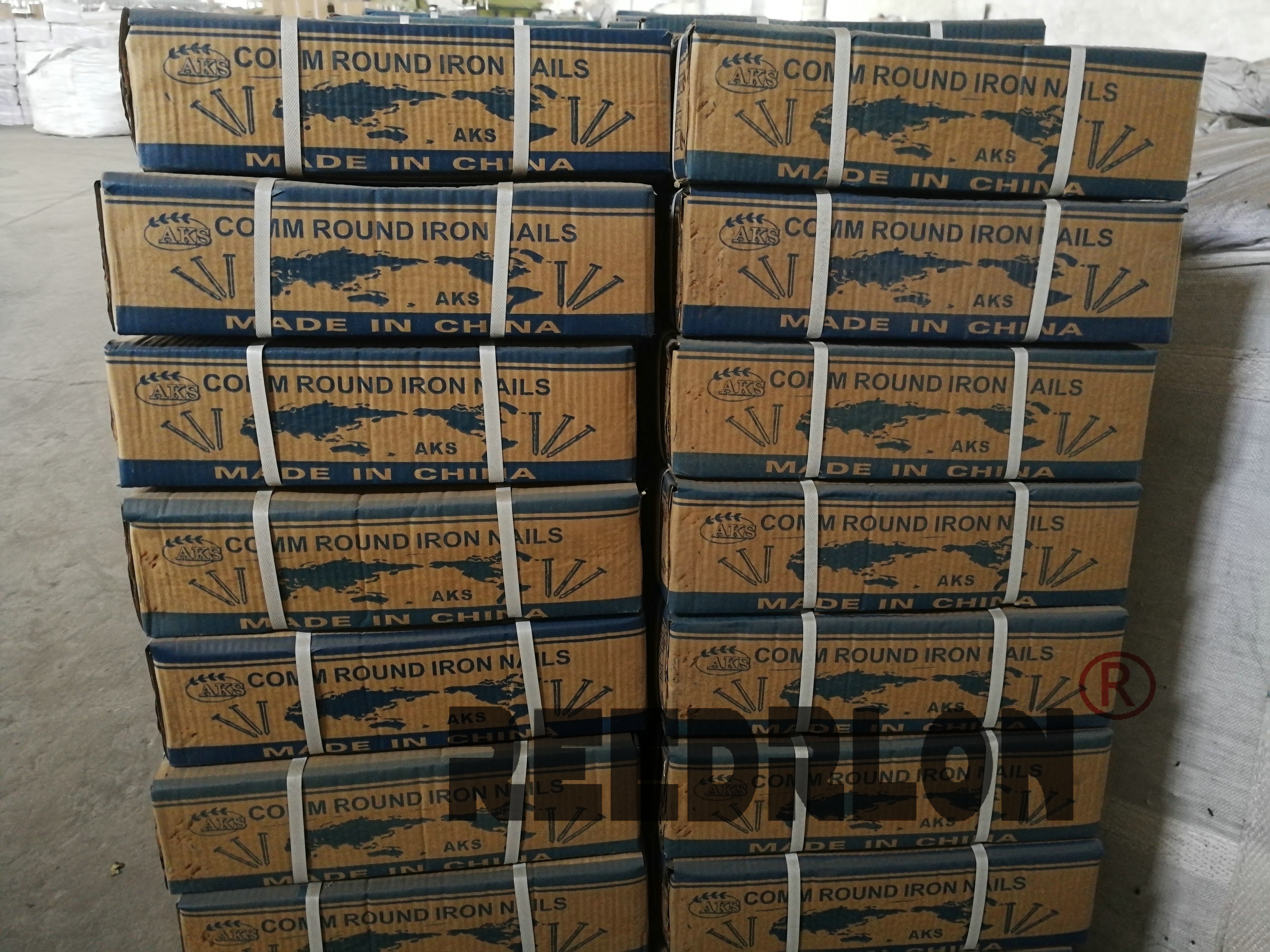 Red Lung nails 16 boxes export Yemen Kuwait world map outer box BWG11*2" full figure