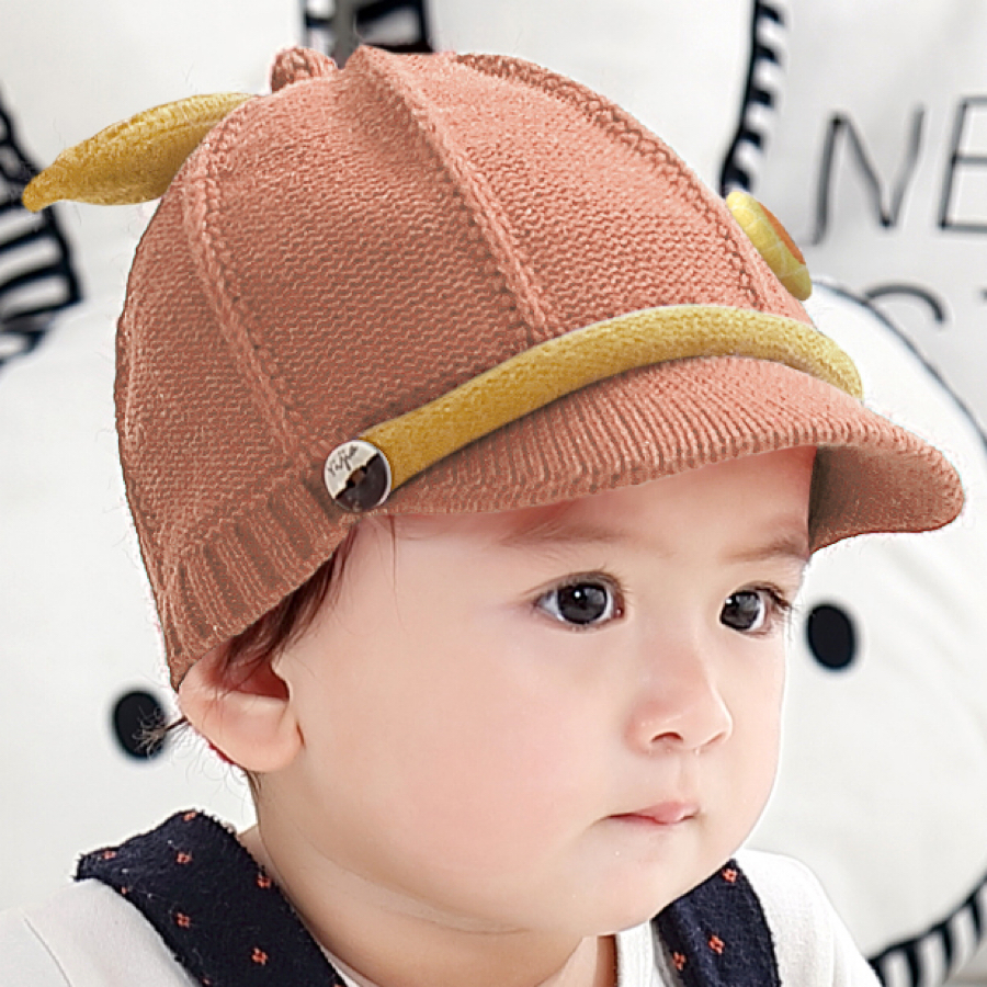 Baby Cap Autumn Winter 1-3 Years Old Thick Baby Cap Trend Baby Wool Cap Boys And Girls Baseball Cap