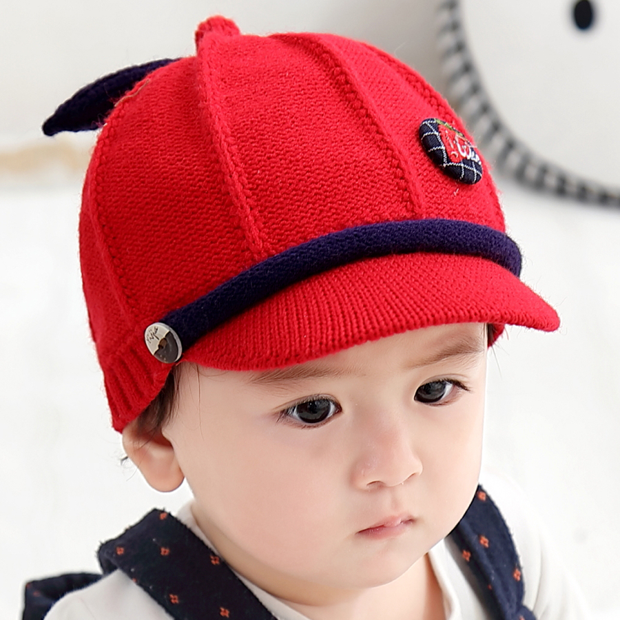 Baby Cap Autumn Winter 1-3 Years Old Thick Baby Cap Trend Baby Wool Cap Boys And Girls Baseball Cap details Picture